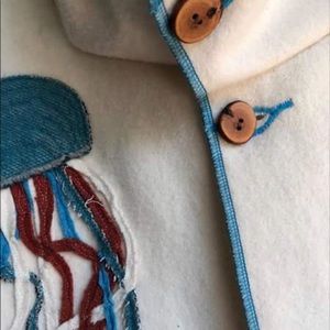 SOLD Pendleton wool cropped peacoat with hood